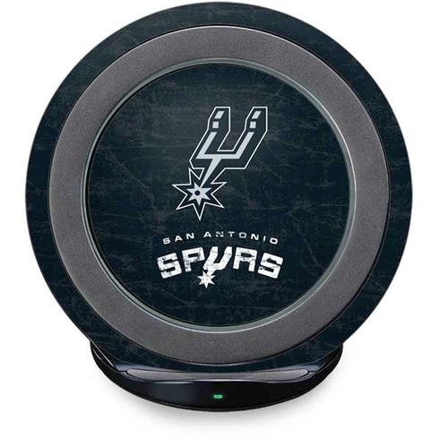 NBA San Antonio Spurs Secondary Logo Fast Charge Wireless Charging Stand Skin